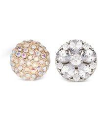 MM6 by Maison Margiela - Crystal-Embellishment Earrings - Lyst