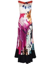 ROKSANDA - Munir Pictorial-Print Maxi Dress - Lyst
