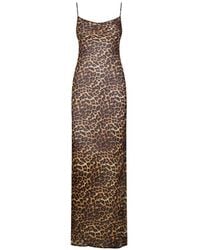 Maison Close - Leopard-Print Backless Dress - Lyst