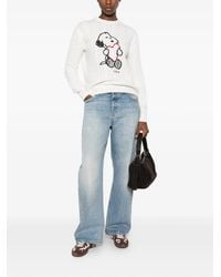 MC2 Saint Barth - X Peanuts New Queen Cable-Knit Snoopy Sweater - Lyst
