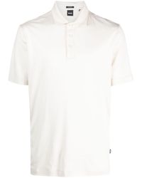 BOSS - Logo-patch Short-sleeved Polo Shirt - Lyst
