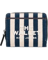 Marc Jacobs - The Wallet Striped Canvas Compact Wallet - Lyst