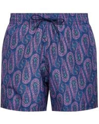 Etro - Paisley-Pattern Swimshorts - Lyst