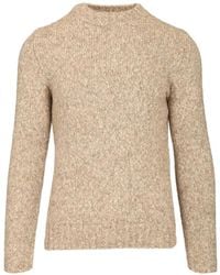 Al Duca d'Aosta - Chunky-Knit Crew-Neck Sweater - Lyst