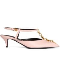 Balmain - Sync Chain Kitten Slingbacks - Lyst