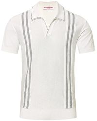 Orlebar Brown - Horton Stripe-Detailing Polo-Collar T-Shirt - Lyst