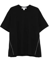 Comme des Garçons - T-Shirt En Coton À Fermeture Zippée - Lyst