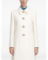 Gucci - Double G Wool Coat - Lyst