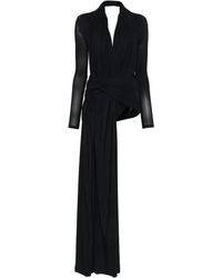 Balenciaga - Draped Knot Mini Dress - Lyst