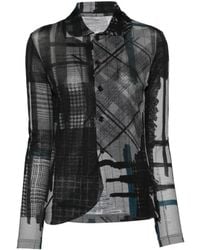 Y's Yohji Yamamoto - All-Over Graphic-Print Shirt - Lyst