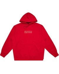 Supreme - X Kaws Chalk Logo Hoodie - Lyst