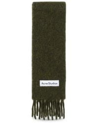 Acne Studios - Fringed Logo-Patch Scarf - Lyst