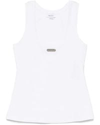 McQueen - Logo-Plaque Tank Top - Lyst