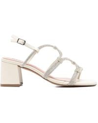 Bibi Lou - Crystal-Embellished Multi-Strap Sandals - Lyst
