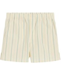 Ami Paris - Short À Rayures - Lyst