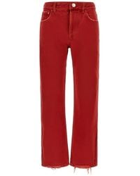 Isabel Marant - Daya Frayed-Hem Jeans - Lyst