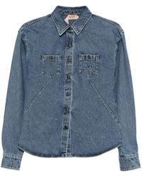N°21 - Camisa Con Bolsillo En El Pecho - Lyst