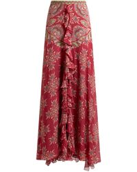 Etro - Hoch Sitzender Rock Mit Paisley-Print - Lyst
