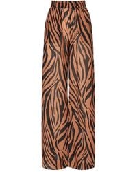 ANDAMANE - Zebra-Print Elastic-Waist Trousers - Lyst