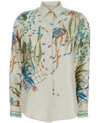 Mantero 1902 - Blouse Met Print - Lyst