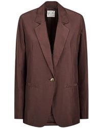 forte_forte - Butto-Fastening Blazer - Lyst