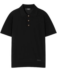 Versace - Poloshirt Mit Logo-Patch - Lyst