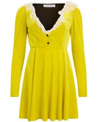 Philosophy Di Lorenzo Serafini - Lace-Trim Mini Dress - Lyst