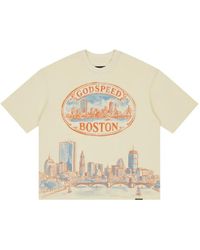 Godspeed - Boston Skyline Graphic-Print T-Shirt - Lyst