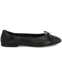Pomme D ́Or - Giorgia 0450 Bow-Detail Leather Ballet Flats - Lyst
