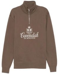 CAVENDISH® - Logo-Embroidered Sweatshirt - Lyst