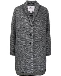 Woolrich Manteau à motif de chevrons - Noir