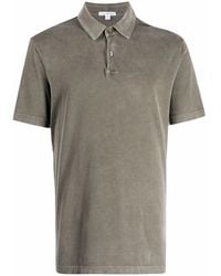 James Perse - Short-Sleeved Supima Cotton Polo Shirt - Lyst
