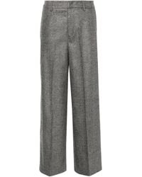 PT Torino - Herringbone Trousers - Lyst