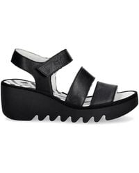 Fly London - Touch-Strap Wedge Sandals - Lyst