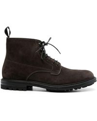 Henderson - Lace-up Suede Ankle Boots - Lyst