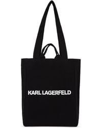 KARL LAGERFELD - Handtasche Mit Logo-Print - Lyst