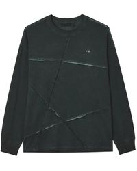 FIVE CM - Exposed-Seam Logo-Plaque Long-Sleeved T-Shirt - Lyst