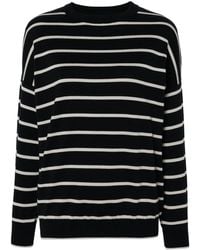 Lorena Antoniazzi - Striped Cotton Blend Jumper - Lyst