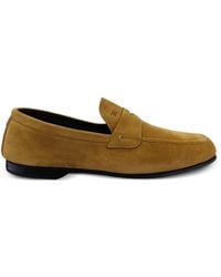 Fabi - Logo-Embroidered Penny Loafers - Lyst