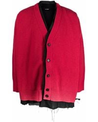 Raf Simons - Cardigan À Effet Superposé - Lyst