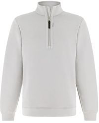 BOGGI - Half Zip Mock Neck Sweatshirt - Lyst