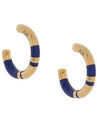 Aurelie Bidermann - Positano Mini Hoop Earrings - Lyst