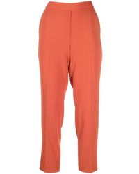 Theory - Cropped Tapered-leg Trousers - Lyst
