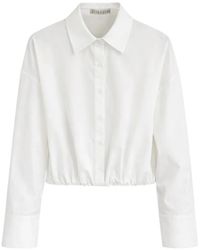 Alice + Olivia - Tobie Button-Fastening Relaxed-Fit Crop Shirt - Lyst