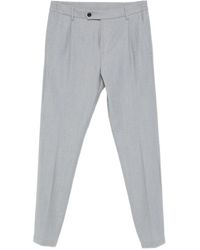 Eleventy - Pantaloni Con Pieghe Frontali - Lyst