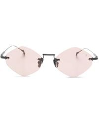 Eyepetizer - Empire Rimless Geometric Sunglasses - Lyst