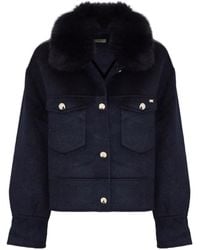 PHO® Firenze - Faux-Fur Trim Jacket - Lyst