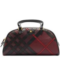 Burberry - Medium Check-Pattern Tote Bag - Lyst