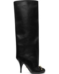 Versace - Stivali Al Ginocchio Opera Bow 105Mm - Lyst