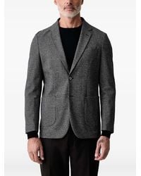 Lindbergh - Check-Pattern Single-Breasted Blazer - Lyst